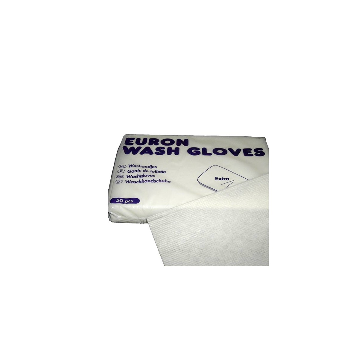 Lot De 100 Gants De Toilette Jetables Vivezen - 15x23 Cm, Blanc, Non Tissés
