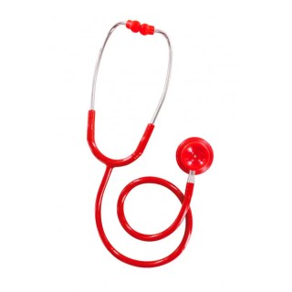 Stéthoscope dual pulse double pavillon rouge