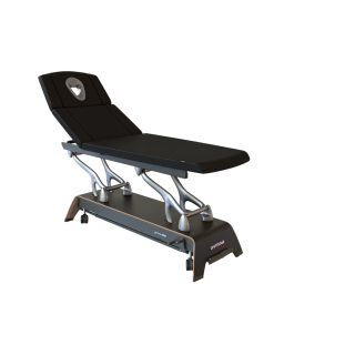 Table de massage GYMNA ONE T7 design noir/argent