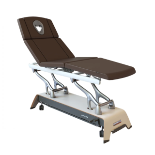 Table de massage GYMNA ONE Q8 design blanc/argent