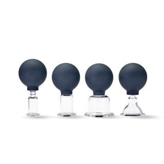 Ensemble de ventouses de massage en verre PINOFIT - Set de 4 pièces