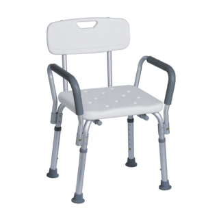 Chaise de douche avec poignées amovibles