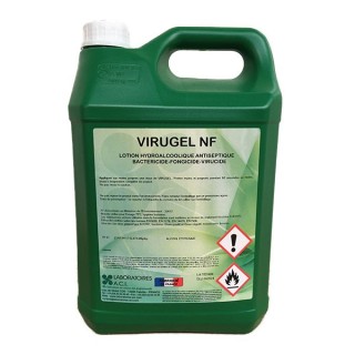 Lotion hydroalcoolique bidon de 5l virugel nf